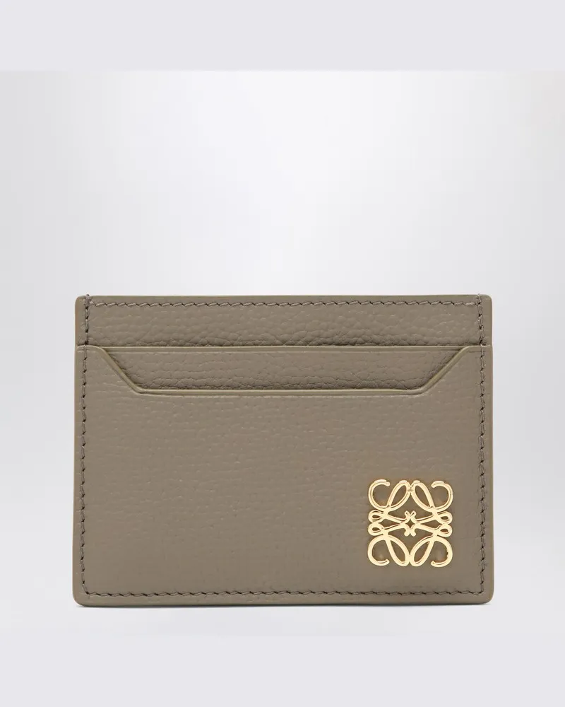 Loewe Anagram Lederkartenhalter in Taupe 