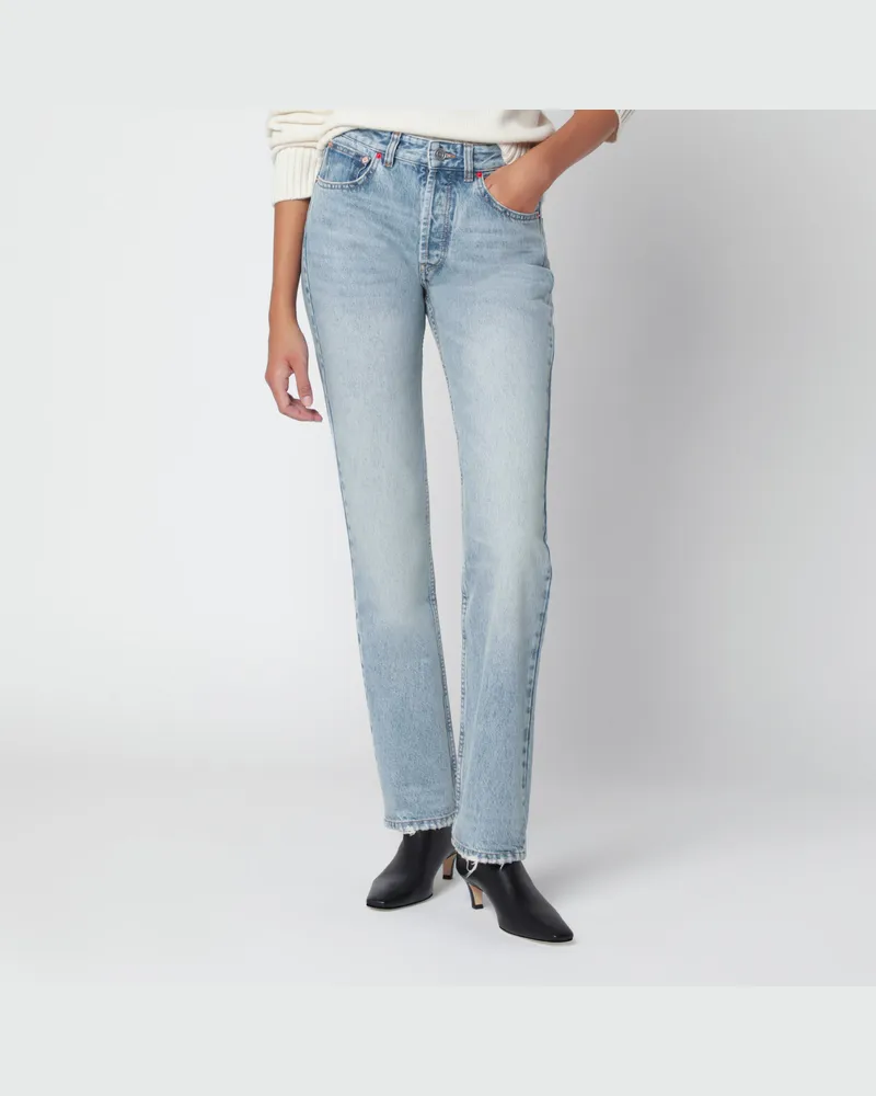 Isabel Marant Hellblaue Daya Jeans aus Baumwolle mit Vintage-Effekt Light