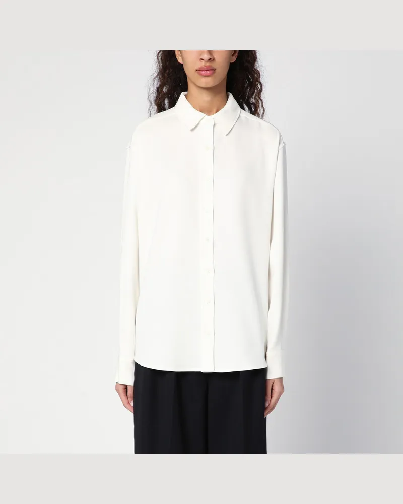 Anine Bing Elfenbeinfarbene Bluse Braxton White