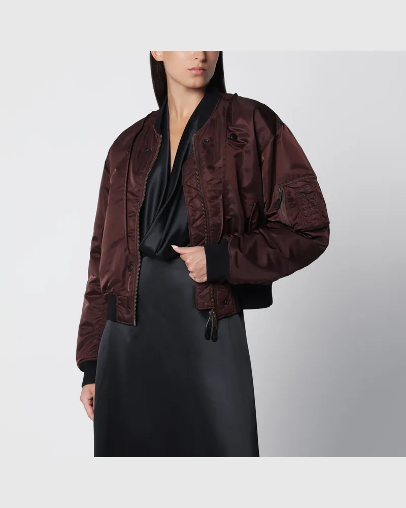 Maison Margiela Wendbare MA-1-Jacke in Dunkelbraun Brown