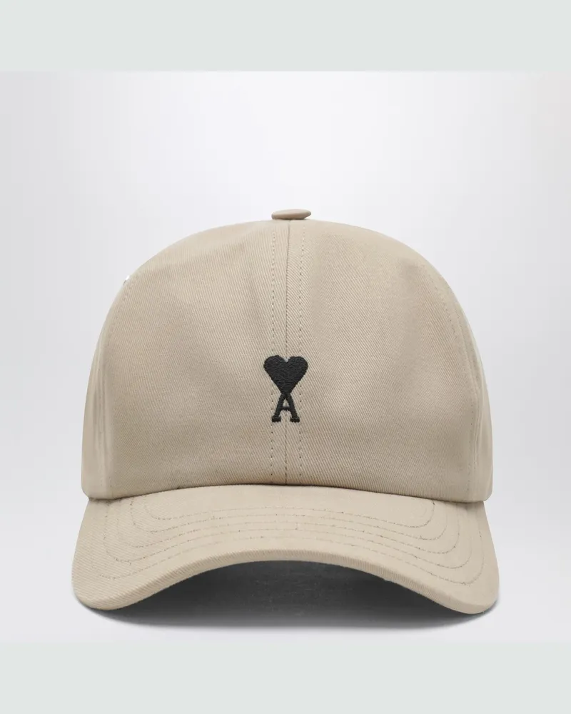 AMI Paris Ami De Coeur Baseballkappe in Beige 
