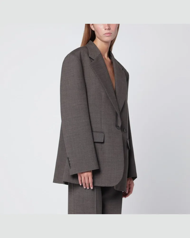 P.A.R.O.S.H. Kastanienbraune Hose aus Wollmischung Braun