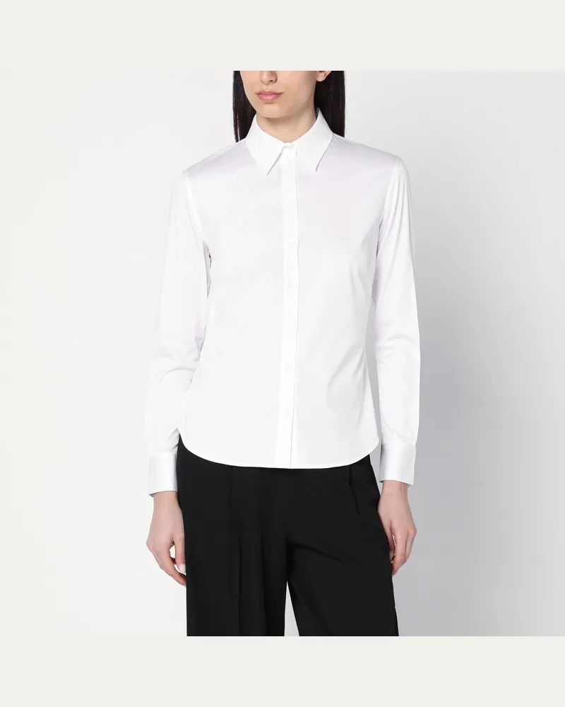 Calvin Klein Weißes Baumwollhemd Weiß