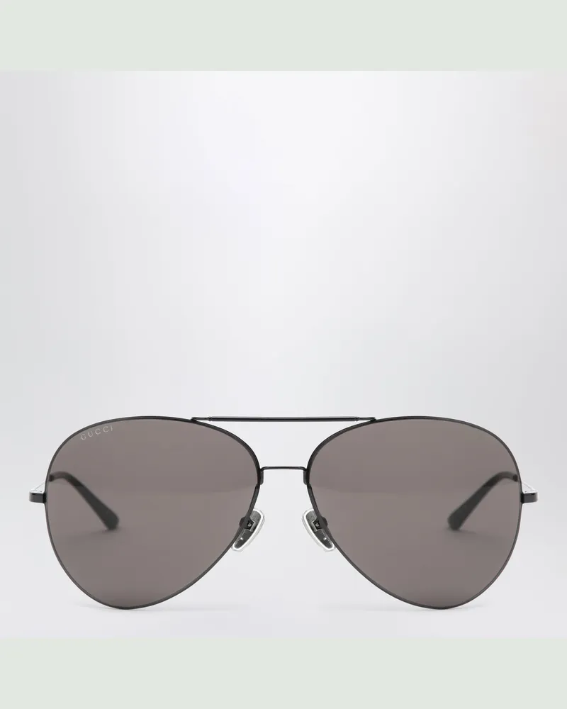 Gucci Schwarze Pilotensonnenbrille Black