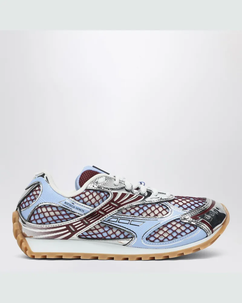 Bottega Veneta Orbit Sneaker in Barolo/Hellblau Blue