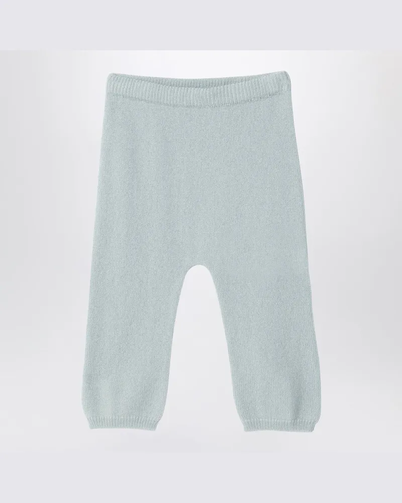 Il Gufo Hellgrüne Leggings aus Wolle Green