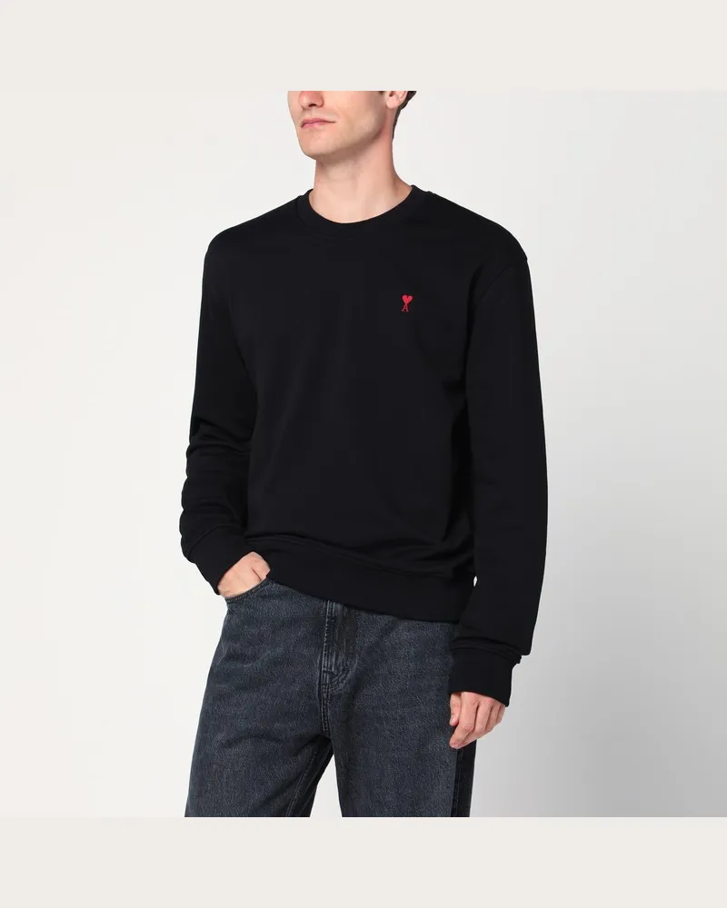 AMI Paris Schwarzes Ami De Coeur Sweatshirt Schwarz