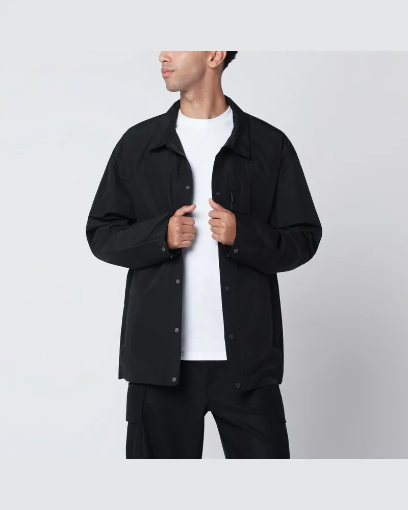 The North Face Schwarzes NSE Tech Overshirt Hellblau