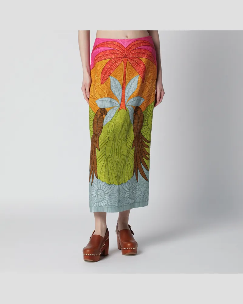 FARM Rio Midirock mit tropischem Muster Multicolor