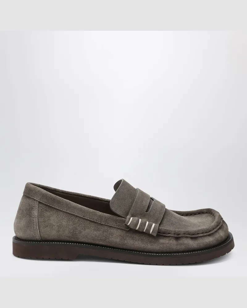 J.W.Anderson Taupefarbene Mokassins aus Wildleder Beige
