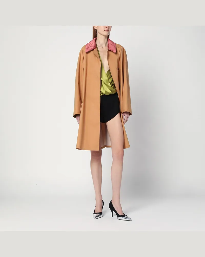 Prada Trenchcoat in Honigfarbe aus Baumwolle Beige