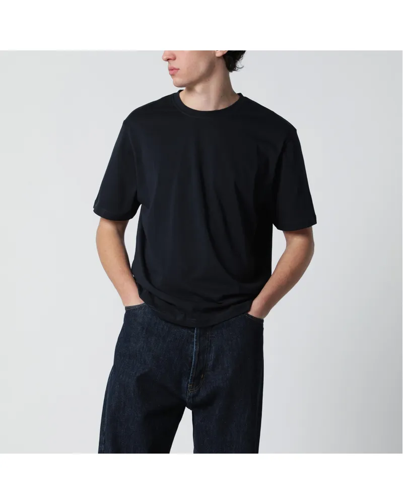 Studio Nicholson Bric T-Shirt blau Regular Fit Blue