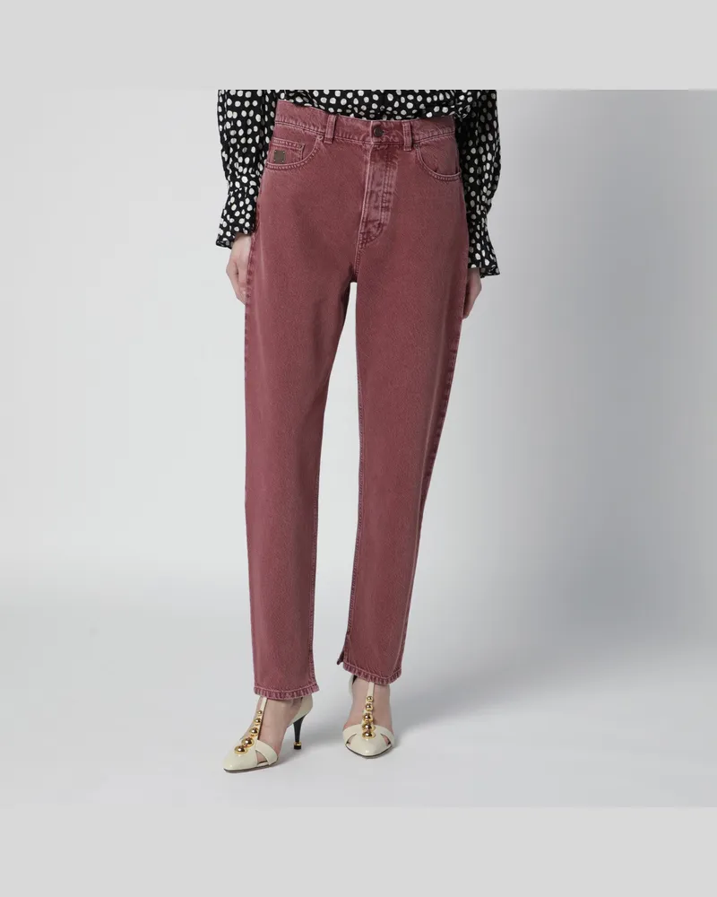 Chloé Jeans aus dunkelrosa Denim Pink