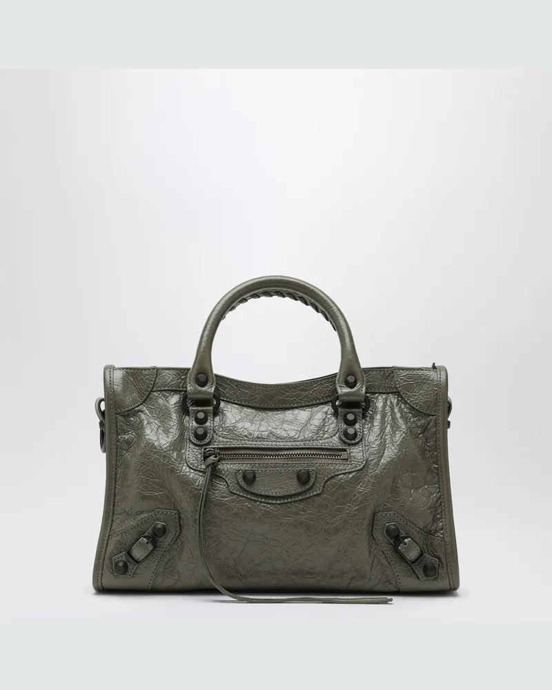 Balenciaga Le City kleine Tote Tasche in Militärgrün 