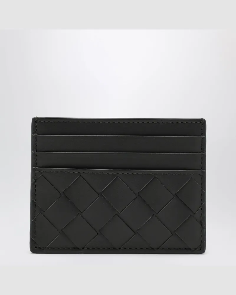 Bottega Veneta Dark green cardholder in Intrecciato Green