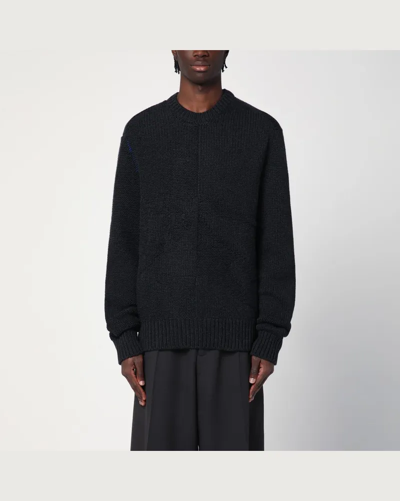 Burberry Dunkelgrauer Pullover aus Kaschmir Grau