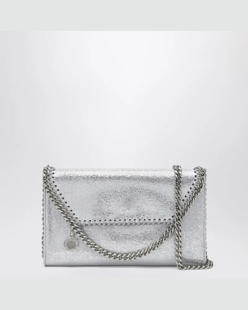 Stella McCartney Falabella silberne Crossbody-Portemonnaie-Tasche 