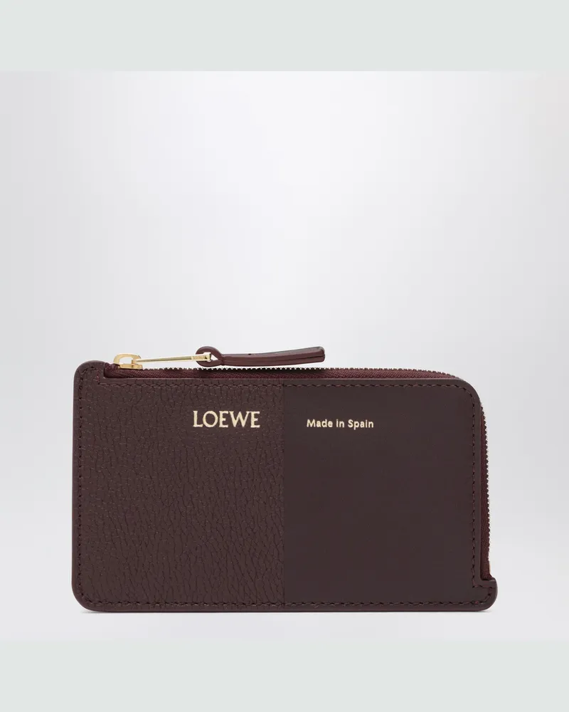 Loewe Kartenetui mit Geldbörse in Dark Burgundy Burgundy