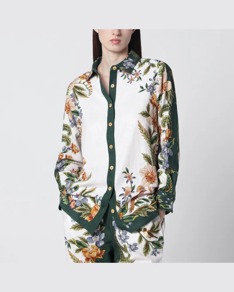 FARM Rio Sand-Nature-Hemd aus Leinenmischung Multicolor