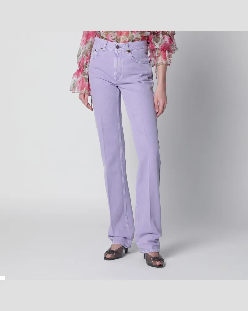 Chloé Gerade Jeans aus Bio-Baumwoll-Denim lavendel Purple