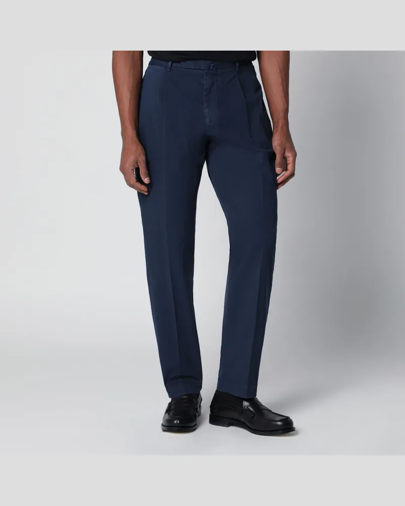 Biagio Santaniello Blaue Hose aus Baumwolle Blue