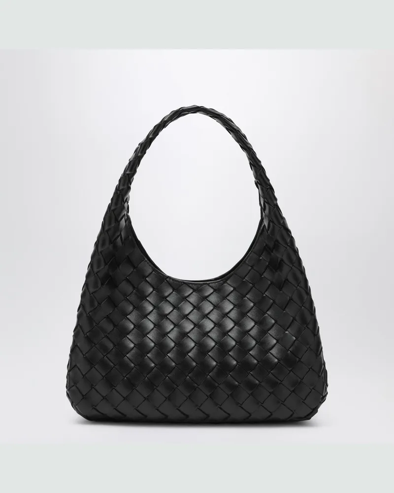 Bottega Veneta Kleine Campana Tasche in Schwarz Black