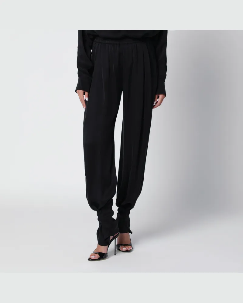 ANDAMANE Renee Hose schwarz aus Cupro Black