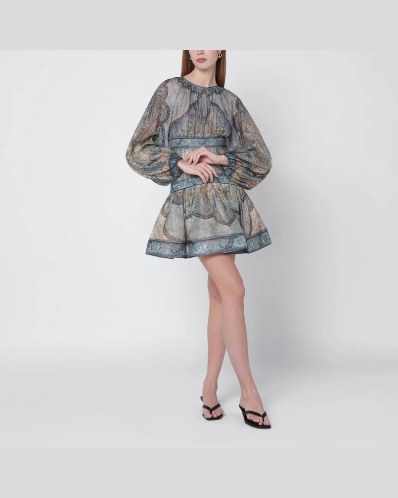Zimmermann Wanderlust Mini-Kleid mit Tapisserie-Print Mehrfarbig