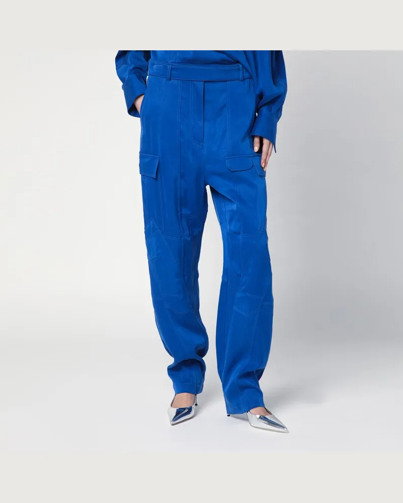 Ferragamo Elektrisch blaue Cargohose Blau