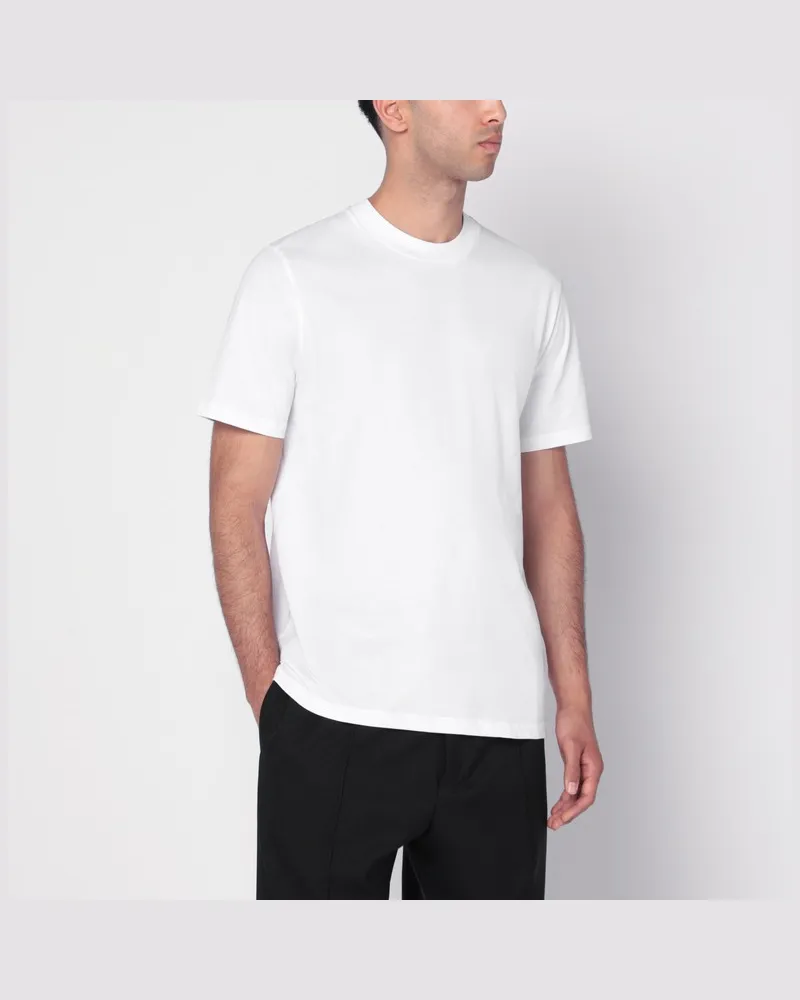 Jil Sander Weißes Baumwoll-T-Shirt Weiß
