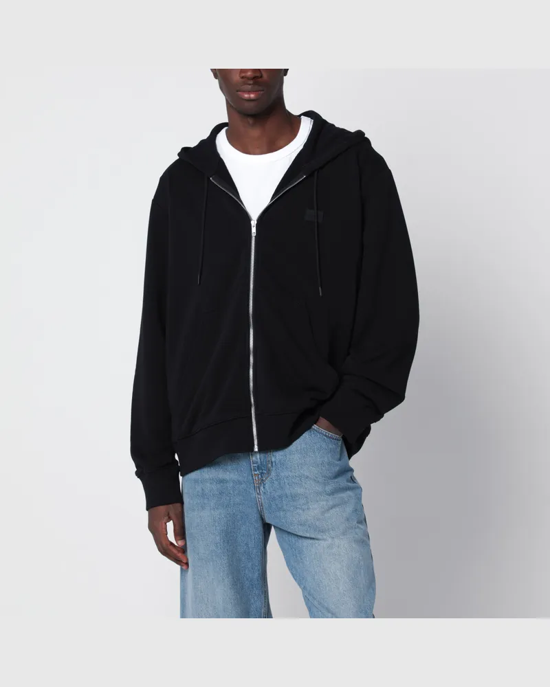 Maison Margiela Schwarzes Kapuzen-Sweatshirt Black