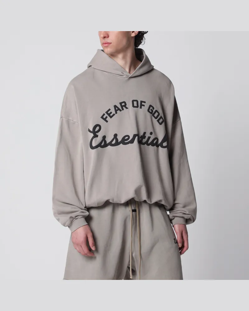 Fear of God Training 90s Sweatshirt aus Baumwollfleece in Faded Seal Grey