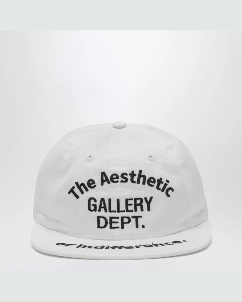 GALLERY DEPT. Weiße Baseballkappe mit Logostickerei 