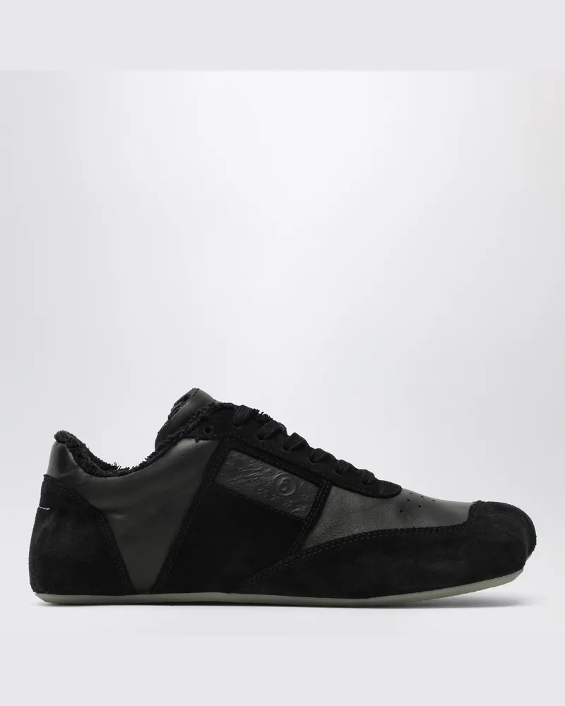 Maison Margiela Anatomic-Sneaker aus schwarzem Leder und Wildleder Schwarz