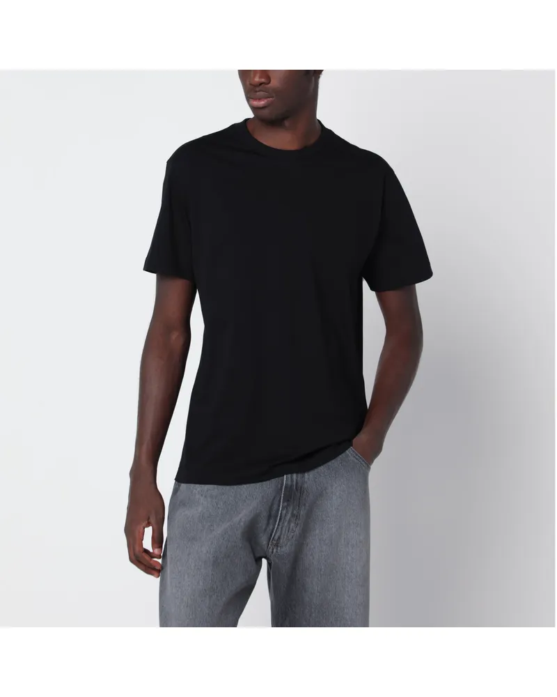 Prada Schwarzes T-Shirt aus Baumwolljersey - 3er-Pack Black