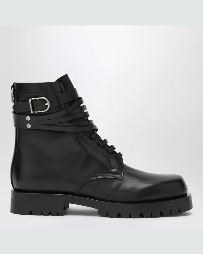 Durazzi Milano Schwarze Combat-Stiefel 