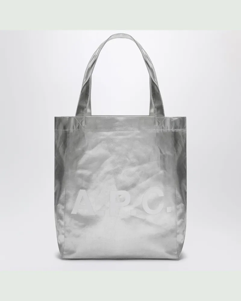 A.P.C. Kleine Lou Tragetasche in metallischem Silber Metal