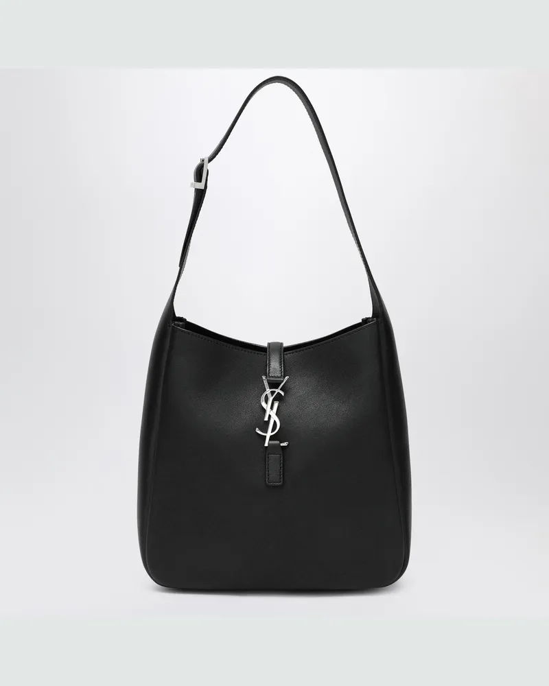 Saint Laurent Kleine schwarze Le 5 À 7 Tasche aus Leder Black