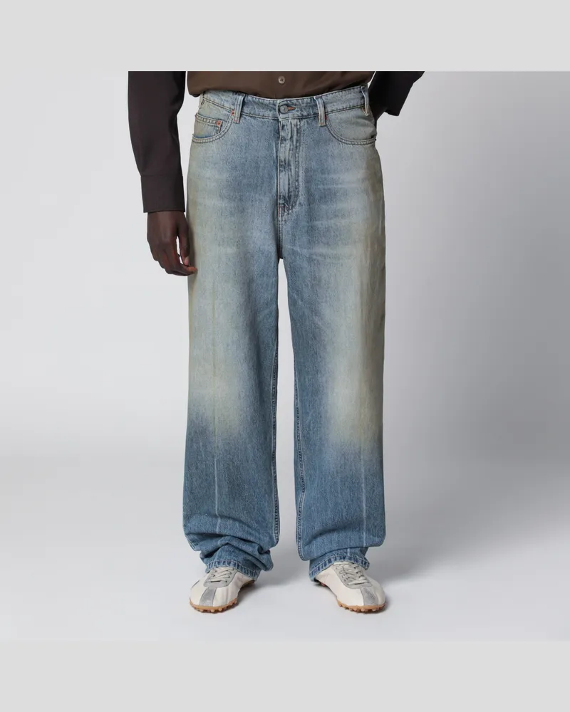 Maison Margiela Jeans aus Denim mit Wascheffekt in Mittelblau Light