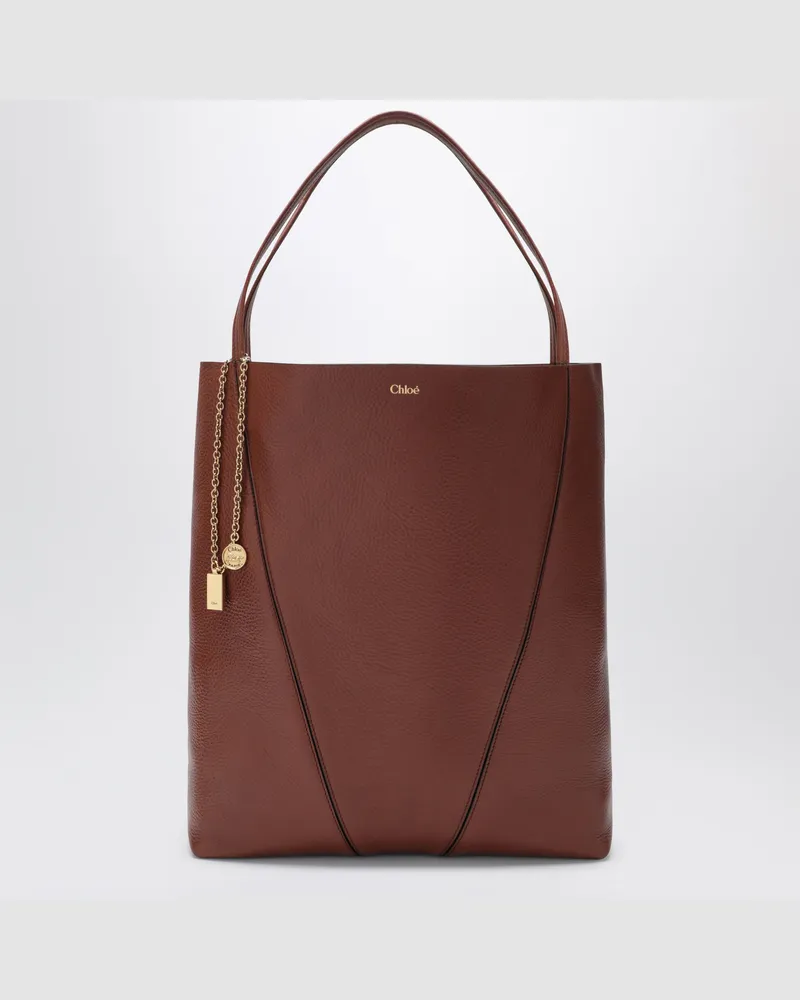 Chloé Große braune  Spin Tote Bag Brown