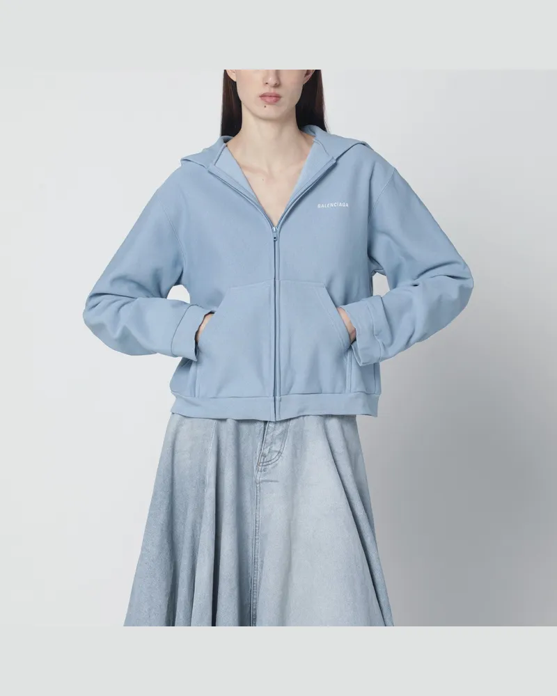 Balenciaga Back Regular Fit Zip-Hoodie Light