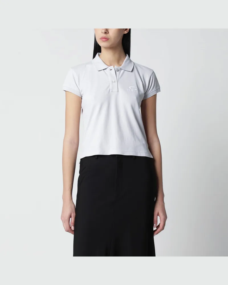 Balenciaga Cremeweißes Laurel Classic Polo White