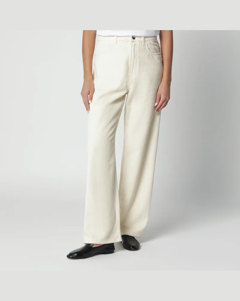 Róhe Weiße Baggy-Cordhose White