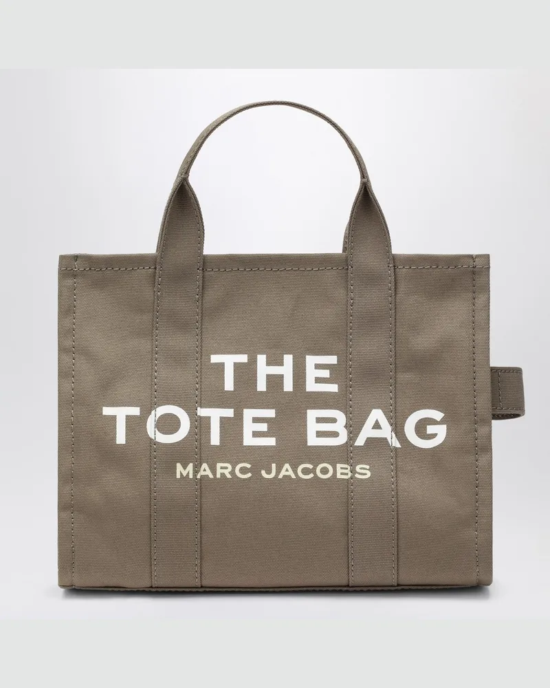 Marc Jacobs The Medium Tote Bag aus schiefergrünem Canvas Green