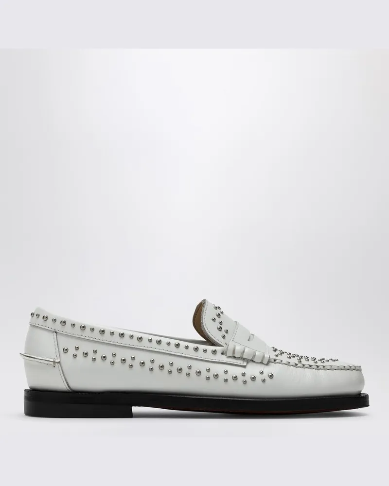 Sebago Klassischer Dan-Loafer weiß mit Nieten Weiß