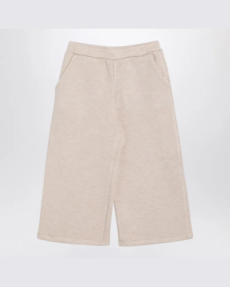 DOUUOD Beigefarbene Hose aus Viskosegemisch Beige