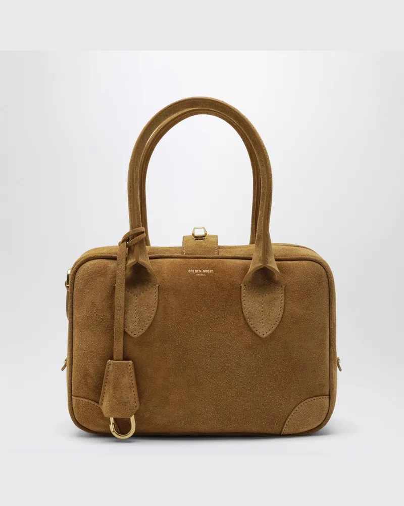Golden Goose Vita Bag aus kamelfarbenem Veloursleder Braun