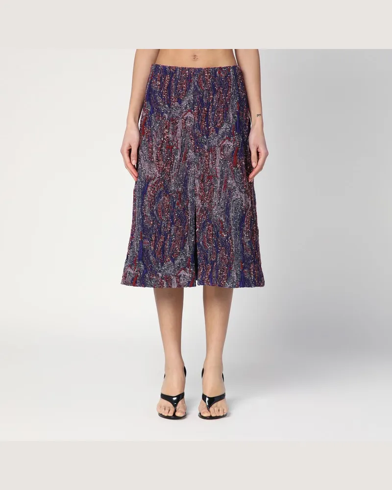 Dries van Noten Rock aus Baumwoll-Jacquard-Viskosegemisch Mehrfarbig