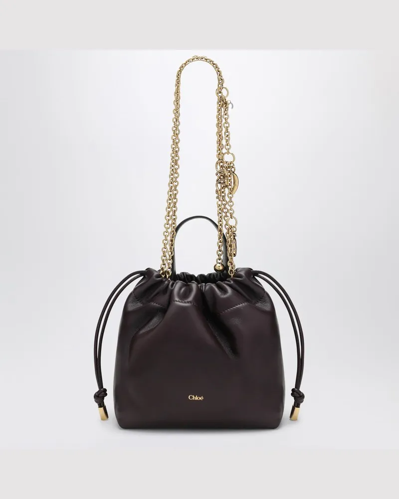 Chloé Mini-Schultertasche in Violett mit Kette Violett