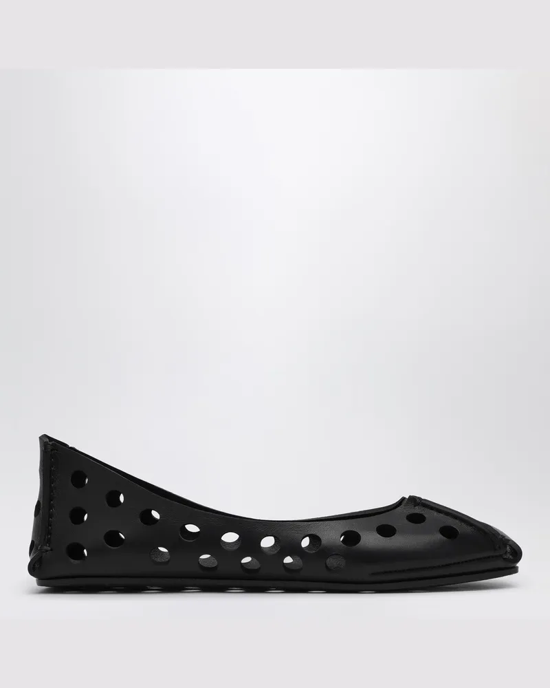 Alaïa Perfo schwarze perforierte Ballerinas 